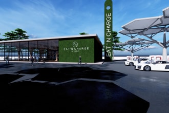 design house 3d model on sketchup and render