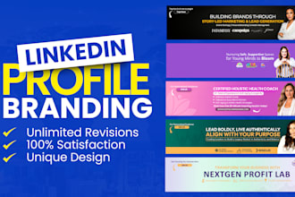 linkedin banner design, profile banner, and personalized branding header