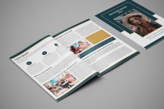 design brochure, company profile, annual report, proposal booklet