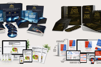 design 2d and 3d ebook cover, software box, dvd, cd ecover bundle