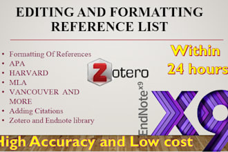 edit you, references in apa, harvard, mla, and other formats