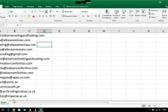 do email collection and data cleaning