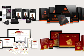 design 2d covers and convert into 3d bundle mockup