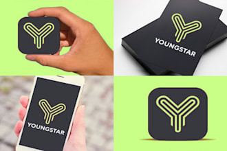 3 awesome minimalist logo and app icon