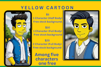 draw you as a yellow cartoon