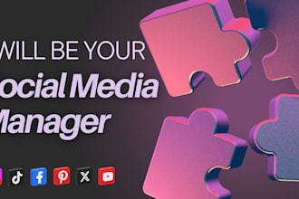 be your social media marketing manager and content creator