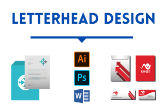 design professional, creative letterhead word template