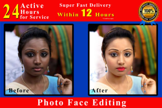 do photo editing, retouching, resize and background remove