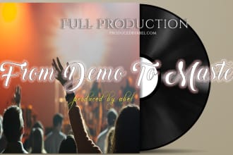 produce, mix, and master your song for streaming full production package