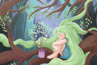 create beautiful book illustrations or children book cover