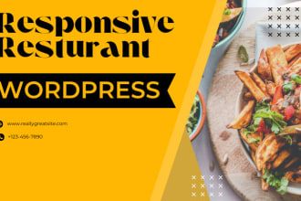 create wordpress and wix restaurants websites, blog websites