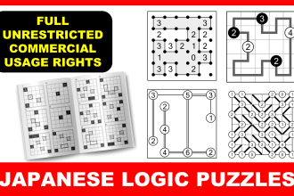 create a mixed japanese logic based puzzles activity book