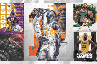 design a professional sport flyer and poster for you