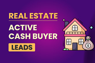 provide active cash buyer leads for real estate