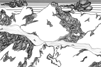 create custom trippy background or subject art