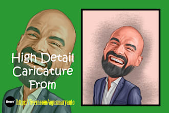 make a caricature paintings from photos