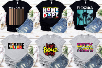 do custom tshirt and minimalist typography t shirts design
