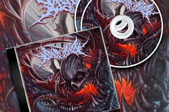 create a high detailed illustration album cover