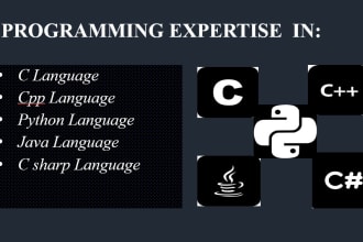 be your c, cpp, python csharp, and java projects coder
