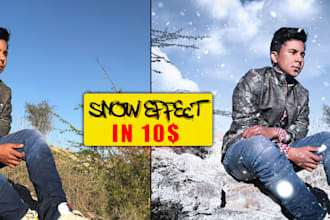 add snow effect to your photo