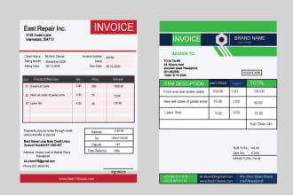 design letter head, invoice, stationery, quotation,receipt