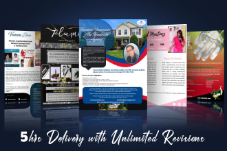 design professional one sheet, sell sheet, press kit, podcast, celebrity