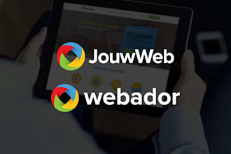 edit your jouweb or webador website with coding