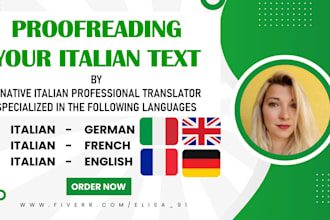 proofread your italian text from 2000 words