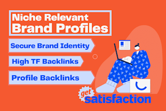 claim niche relevant brand profile name 100 high authority profile backlinks seo