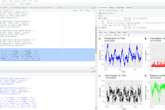 do statistical data analysis and data modeling in r studio