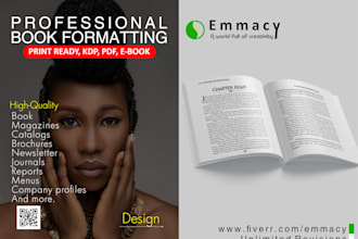 design book cover, ebook, book layout, pdf, KDP paperback