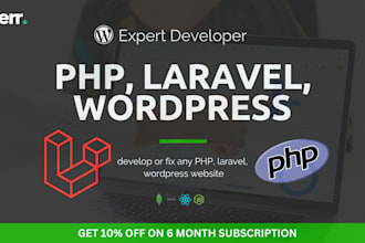 be your wordpress php laravel developer, wordpress business website