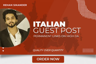 write and publish italian guest post on my HQ blogs