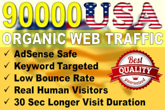 provide targeted USA web traffic