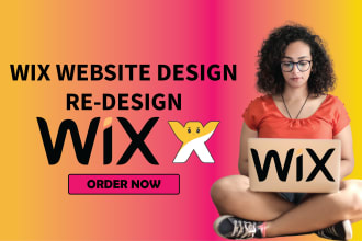 design wix website and redesign a business wix website
