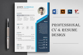 design a professional job winning resume or cv