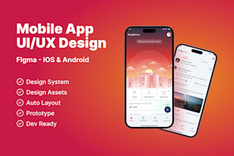 design mobile app UI UX, ai driven,  ios and android in figma