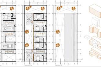 draw your plan or drawing in autocad and make layouts