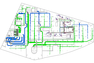 create hvac design, plumbing design and coordination