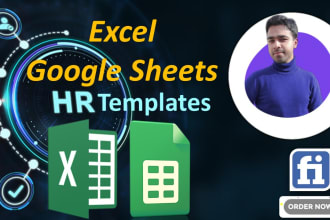 design excel or google sheets template for human resource