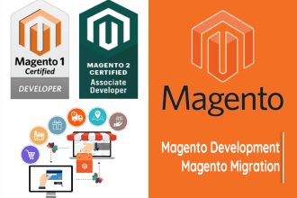 bug fix,customisation and development in magento 1, magento2