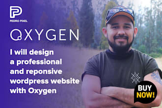 design a wordpress website with oxygen builder