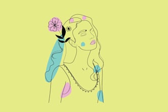 draw minimalist vector line art illustration