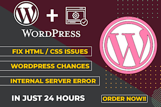 make changes wordpress and edit wordpress website