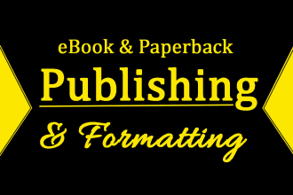 do KDP paperback formatting and kindle ebook formatting