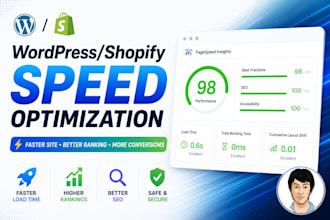 do wordpress speed optimization and shopify speed optimization