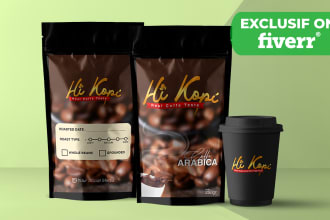 design product label or packaging sticker