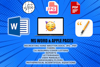 design your document in apple pages