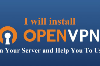 install openvpn on your server and help you to use it