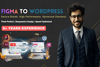 convert figma to wordpress using elementor pro or divi